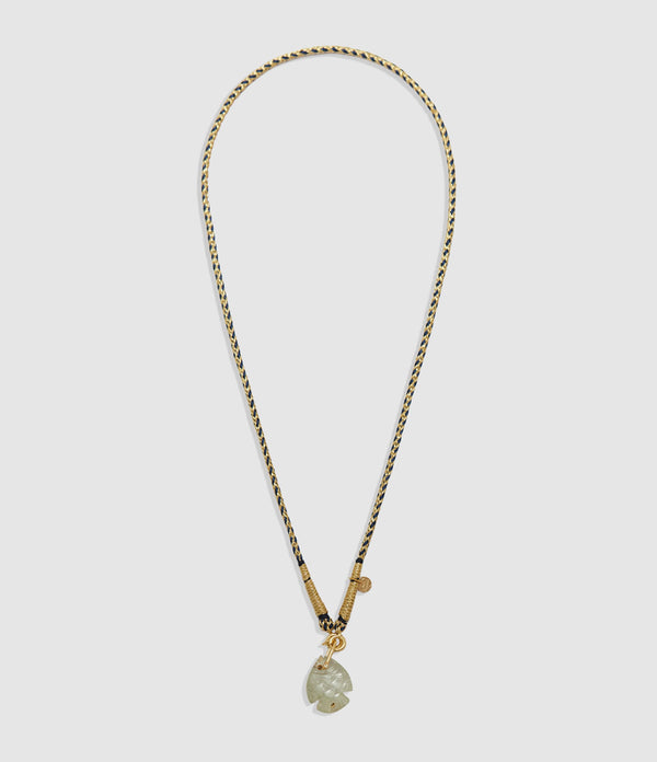 Mon Precieux Gem - Collier Cordon Marine Poisson Améthyste Verte - Femme