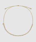Mon Precieux Gem - Collier Perles D'Eau Douce Cordon Lurex Jaune - Femme