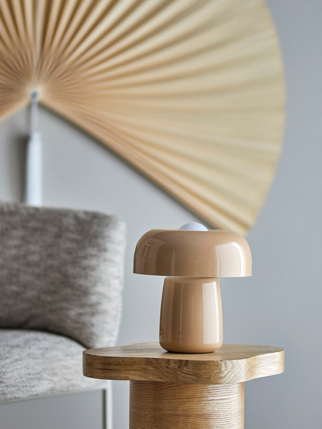 Ylva - Lampe À Poser - Naturel - Métal