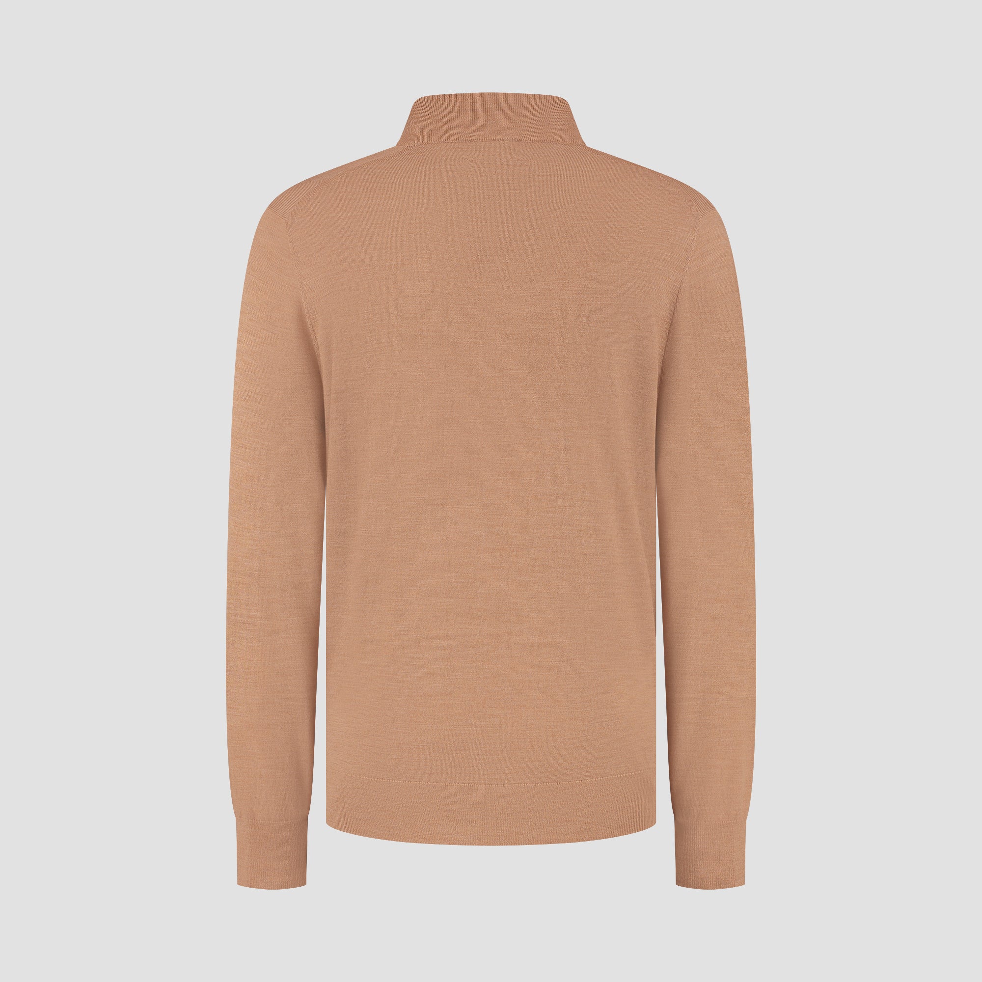 Zip Up 100% Merino  - Tuscan Camel (TEST DATA)