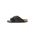 Mules Kyoto Suede Étroite - Noir Beige