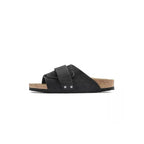 Mules Kyoto Suede Étroite - Noir Beige