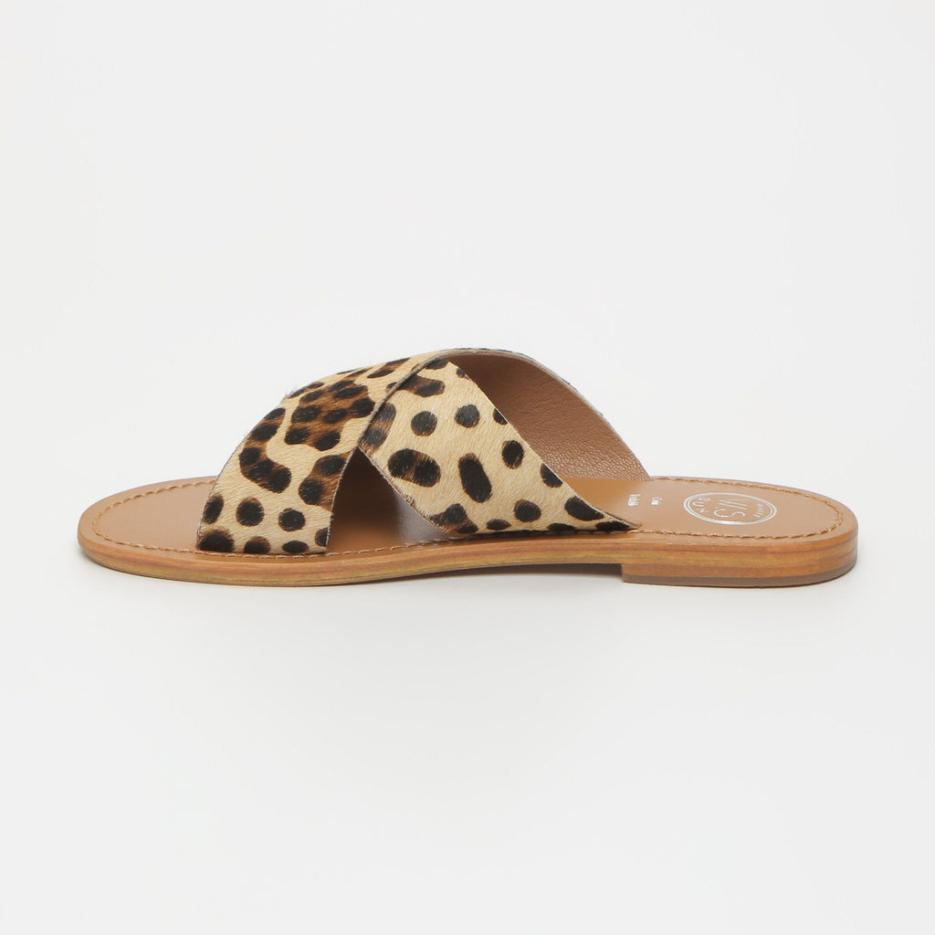 White Sun - Mules Lanruen - Leopard Pony Leather - Leopard