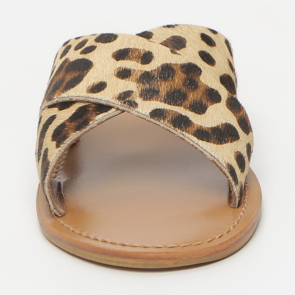 White Sun - Mules Lanruen - Leopard Pony Leather - Leopard