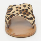 White Sun - Mules Lanruen - Leopard Pony Leather - Leopard