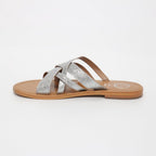 White Sun - Mules Clot - Argent - Femme