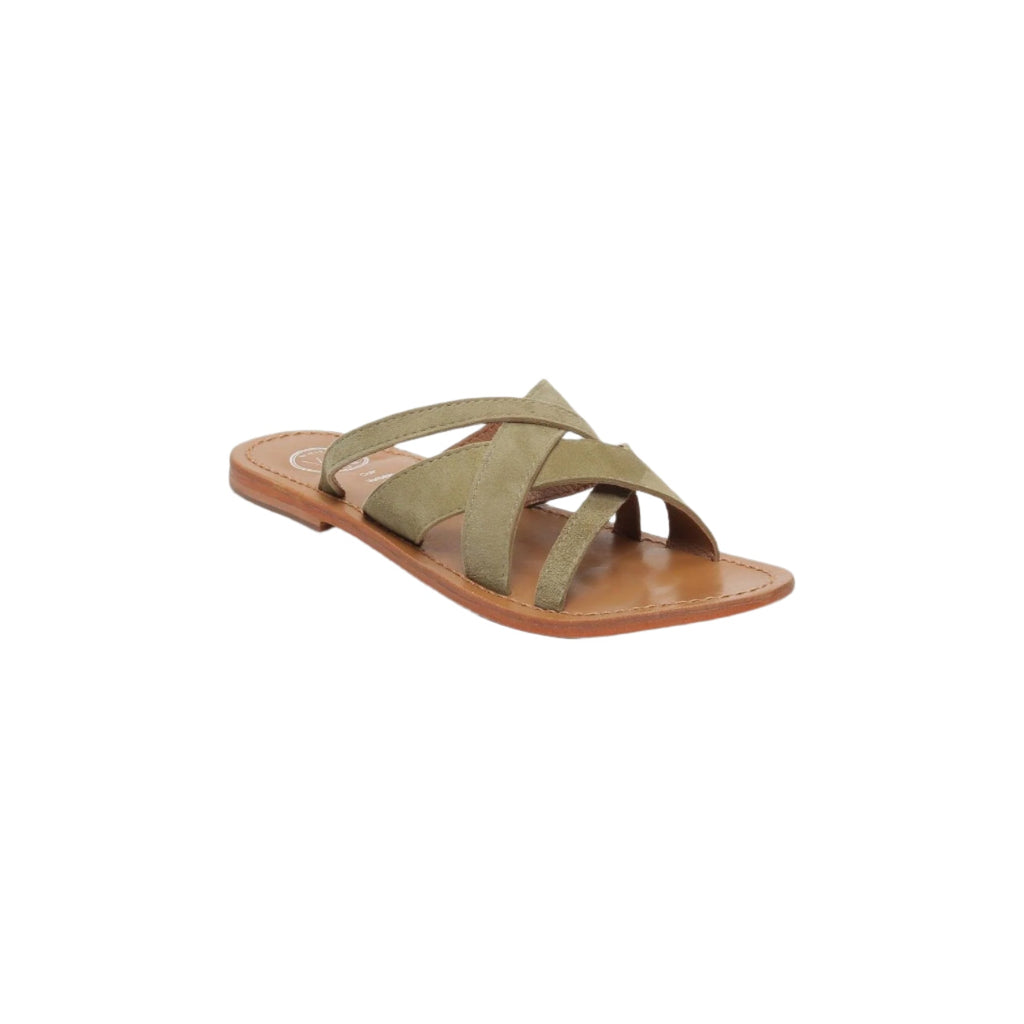 White Sun - Mules Clot - Kaki Goat Suede - Kaki