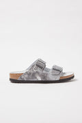 Mules En Nubuck Arizona - Argenté Métallisé - Femme - Birkenstock1 - The Bradery