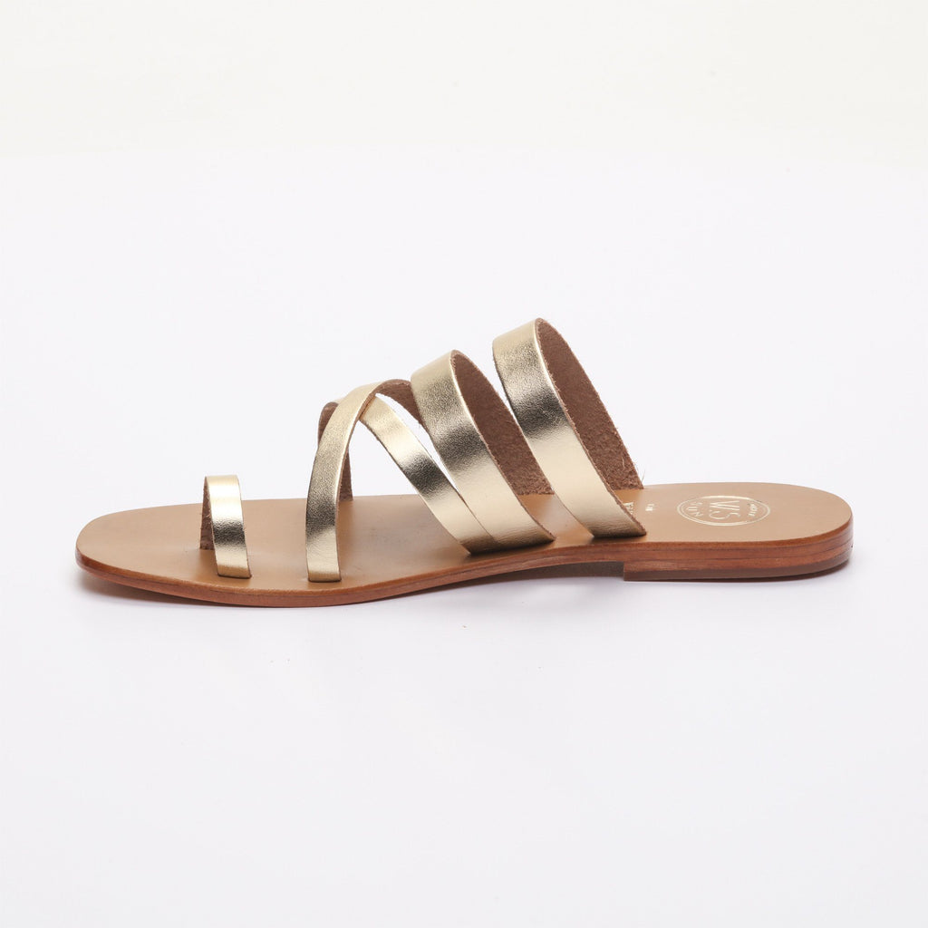 White Sun - Mules Entre-Doigts Nita - Or Foncé - Femme