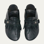 Mules Georgette Cuir Nappa Noir