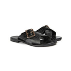 Mules Keya - Croco Noir - Couleur Pourpre - Couleur Pourpre* - The Bradery