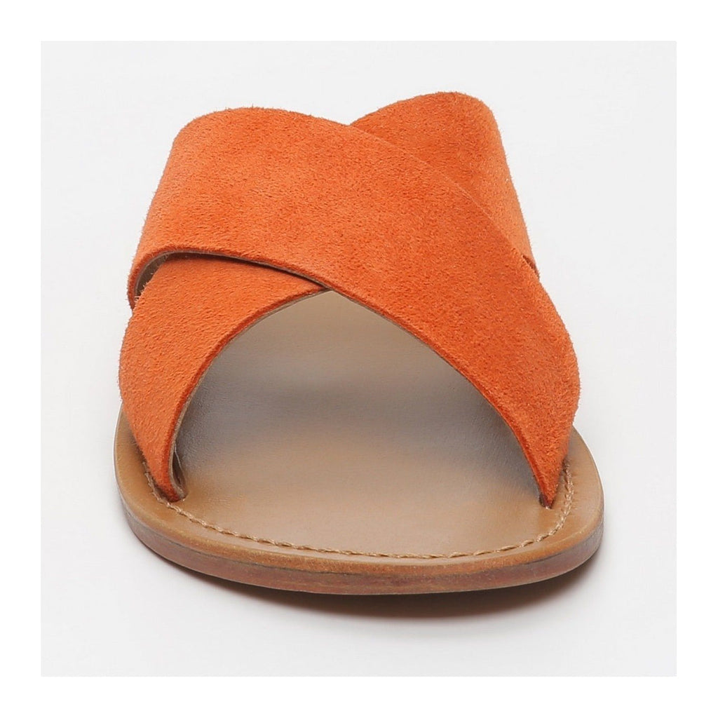 White Sun - Mules Lanruen - Orange Goat Suede - Orange