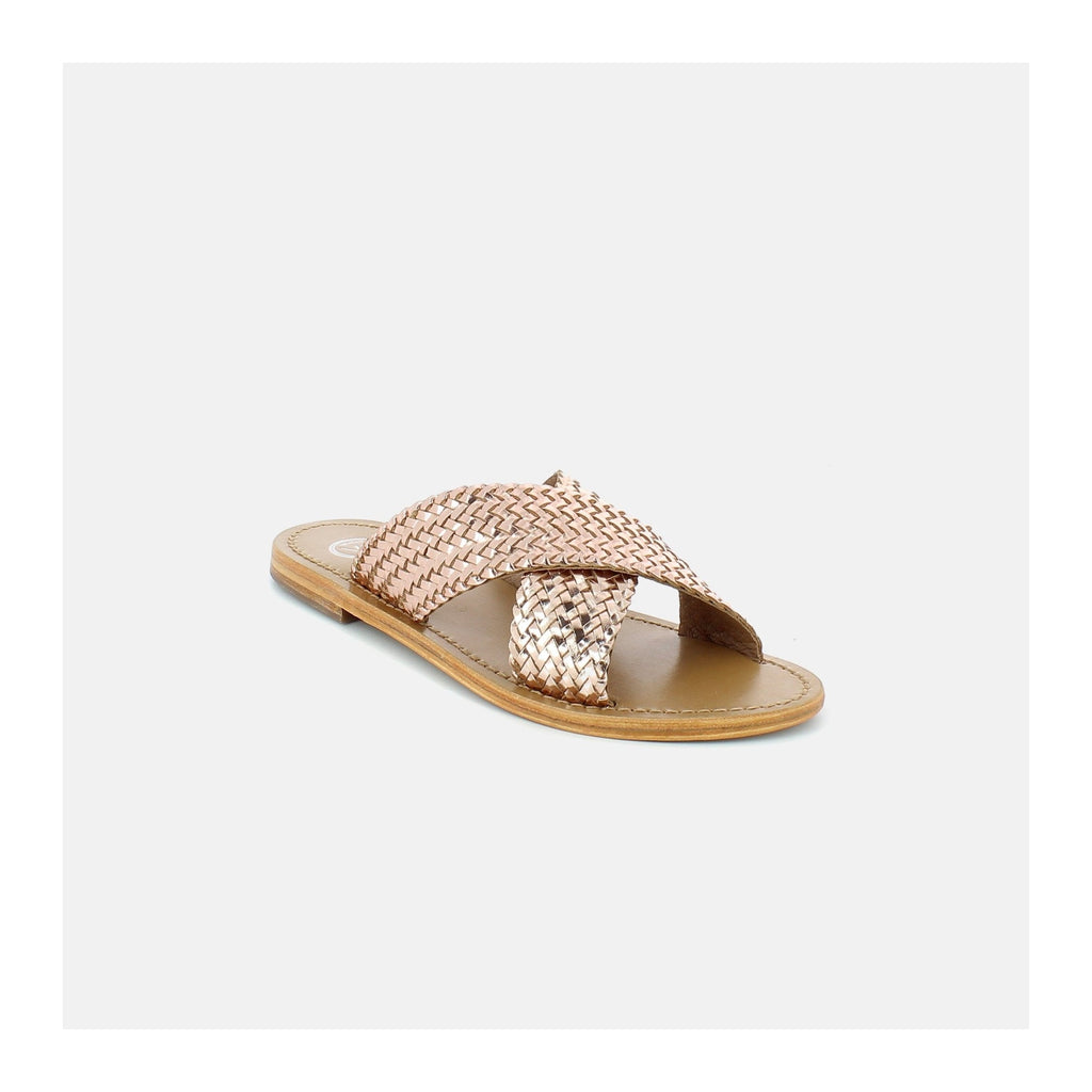 White Sun - Mules Malvarrosa - Or Rose - Femme