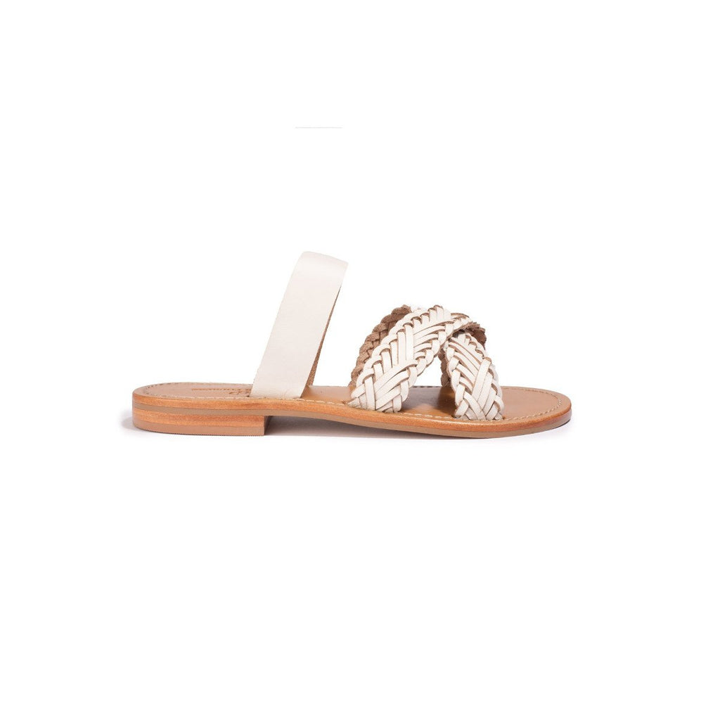 Mules Manipur Blanc - Couleur Pourpre - Couleur Pourpre* - The Bradery