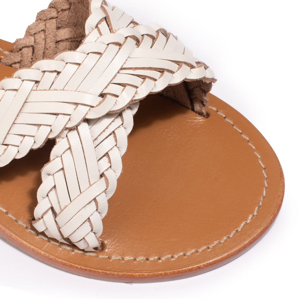 Mules Manipur Blanc - Couleur Pourpre - Couleur Pourpre* - The Bradery