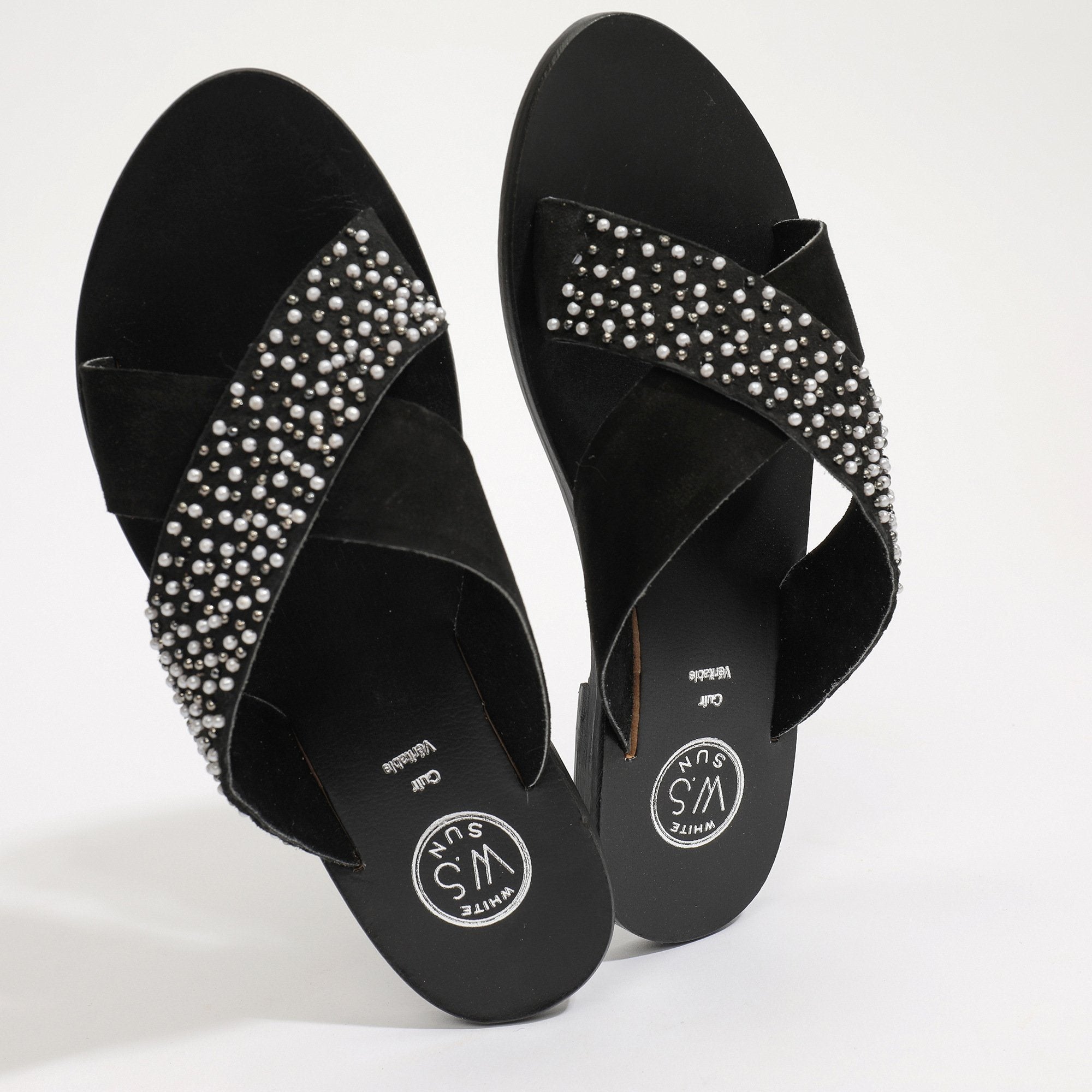 White Sun - Mules Papiro - Noir - Femme