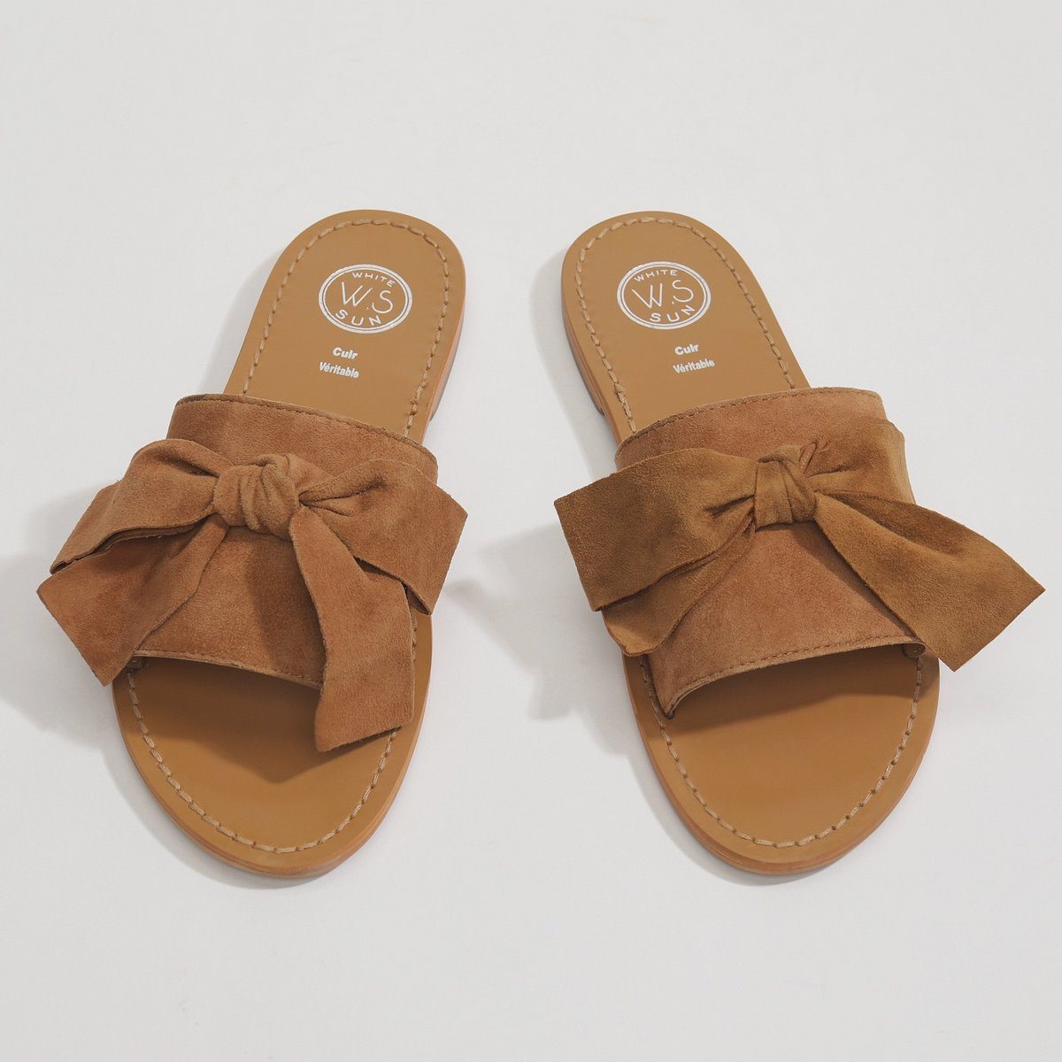 Mules Serpa - Camel - White Sun - White Sun* - The Bradery
