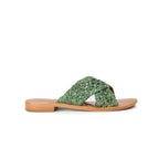 Mules Tanjore - Green Teju - Couleur Pourpre - Couleur Pourpre* - The Bradery