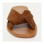 White Sun - Mules Bansari - Camel Goat Suede - Marron