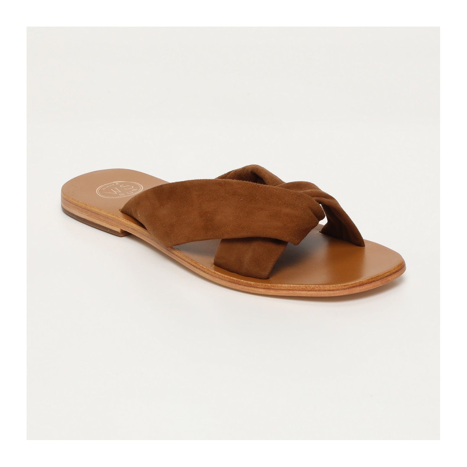 White Sun - Mules Bansari - Camel Goat Suede - Marron