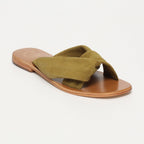 White Sun - Mules Bansari - Kaki Goat Suede - Kaki