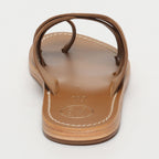 White Sun - Mules Tasneem - Camel Goat Suede - Marron