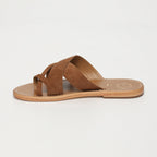 White Sun - Mules Tasneem - Camel Goat Suede - Marron