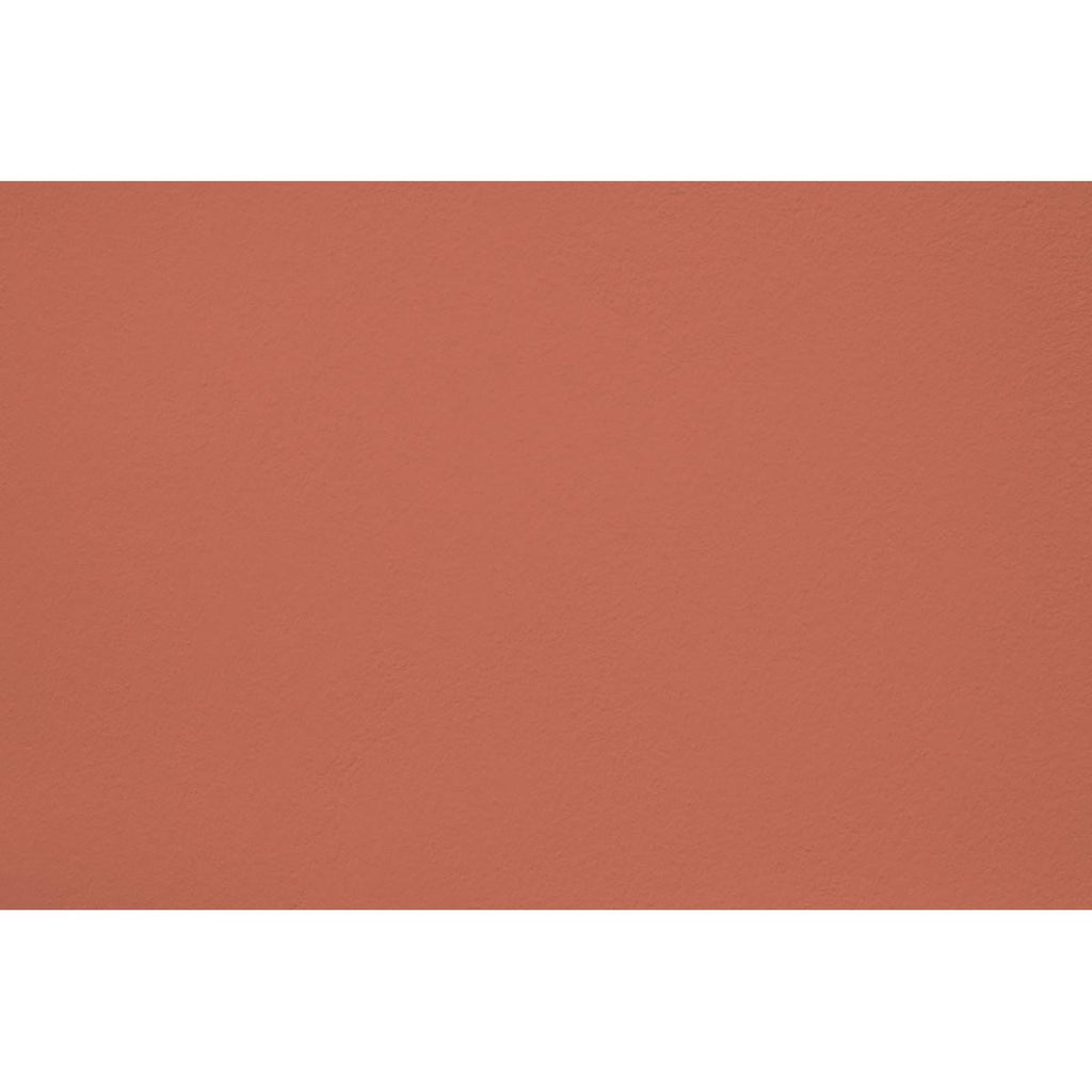 Peinture Spaghetti western appliquée sur un mur - teinte terracotta orange