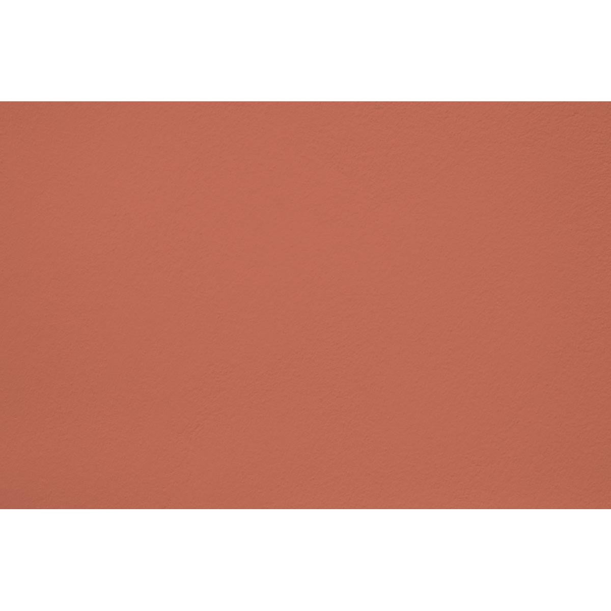 Peinture Spaghetti western appliquée sur un mur - teinte terracotta orange