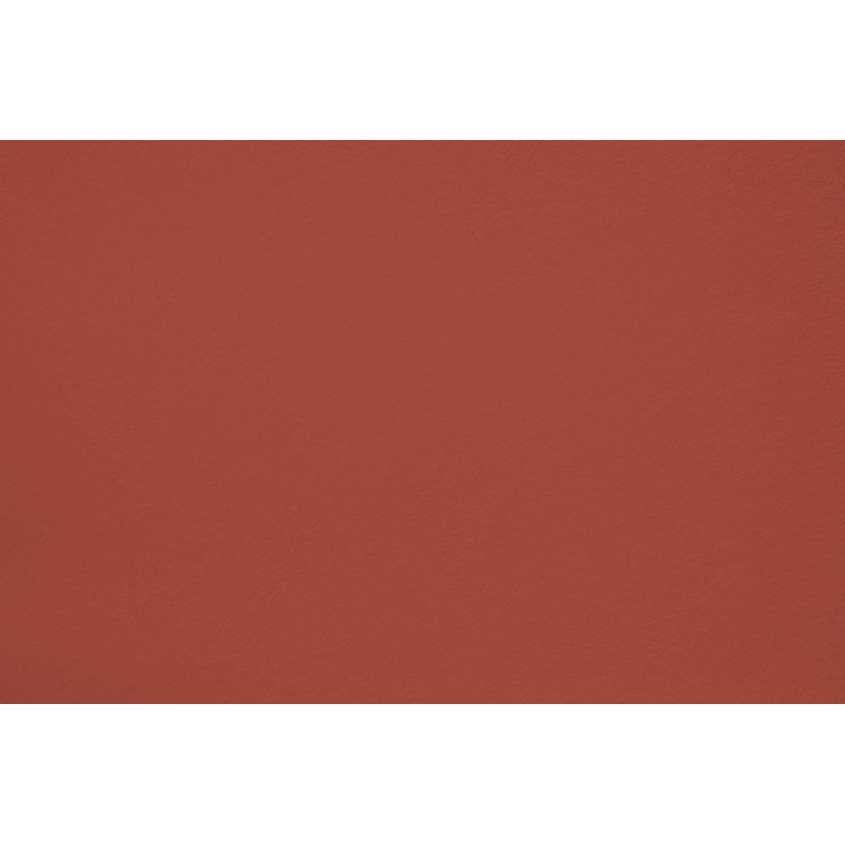 Peinture Velvet rumor appliquée sur un mur - teinte rouge brique