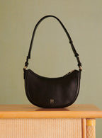 SAC DEMI LUNE CUIR SAULA PETITE MENDIGOTE