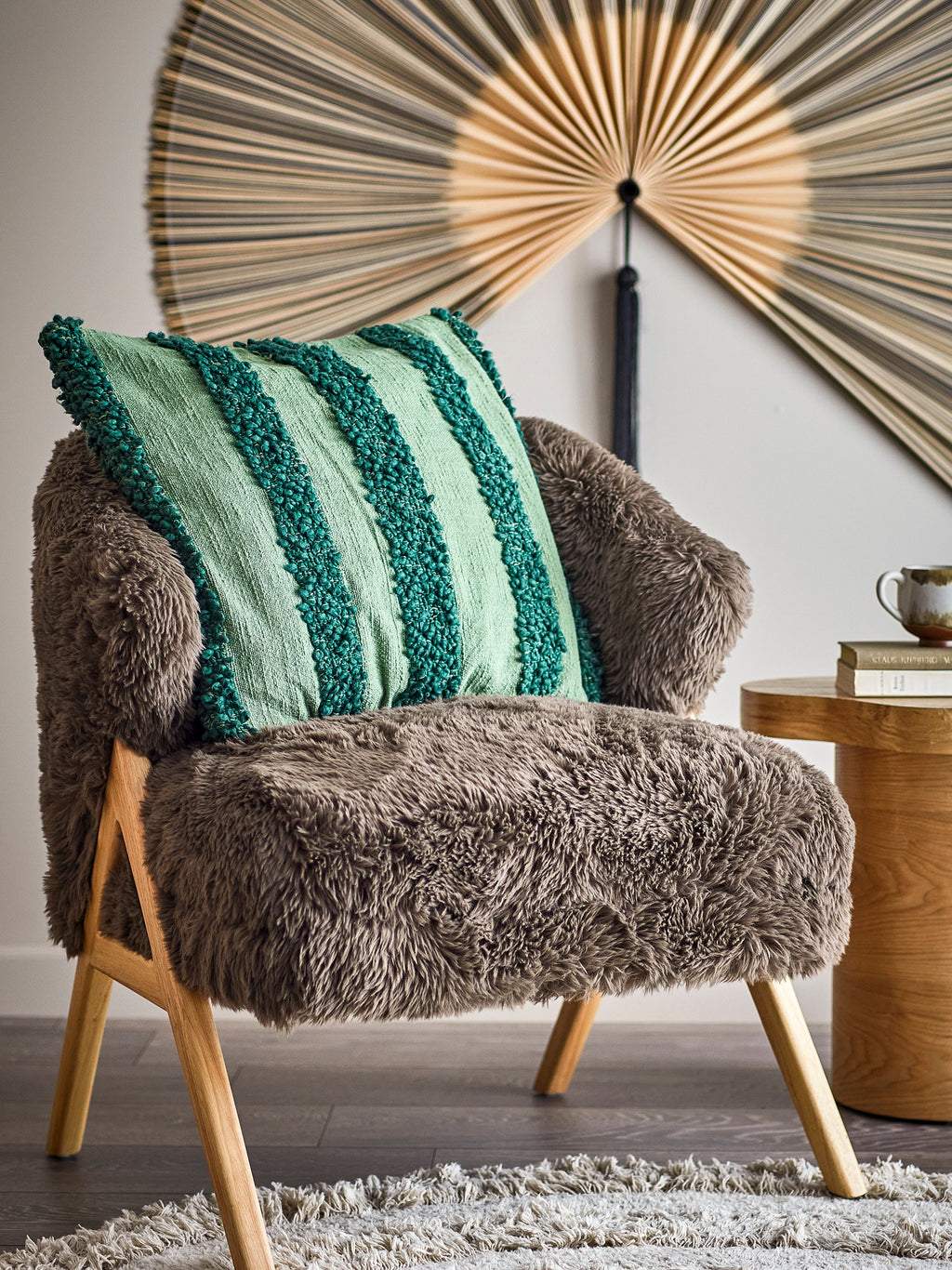 Cory - Coussin - Vert - Coton Oeko-Tex®