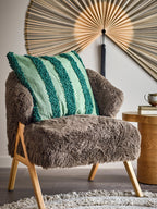 Cory - Coussin - Vert - Coton Oeko-Tex®