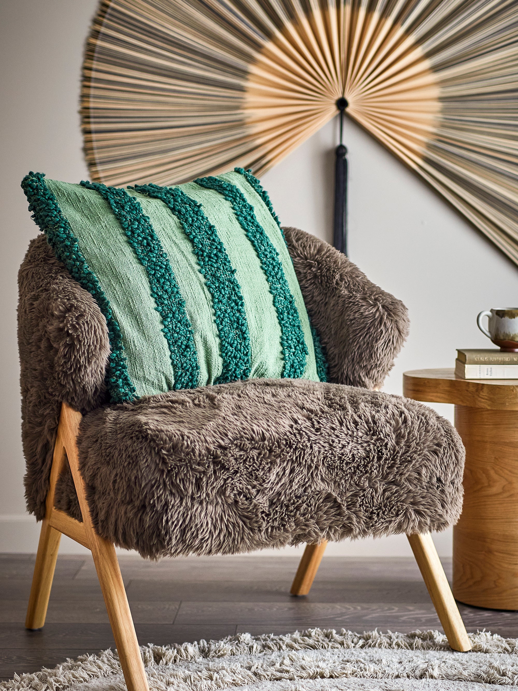 Cory - Coussin - Vert - Coton Oeko-Tex®