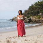 Fouta Nid D'Abeille - Rouge