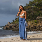 Fouta Nid D'Abeille - Bleu Océan