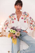 NAÏS Écrue - Chemise Brodée