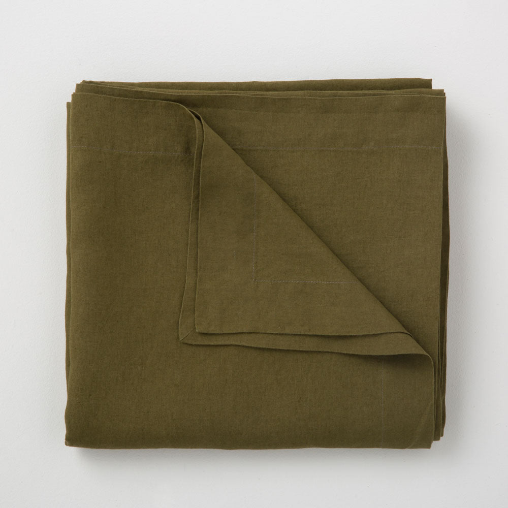 Nappe En Lin Lavé - Olive - MOST - The Bradery