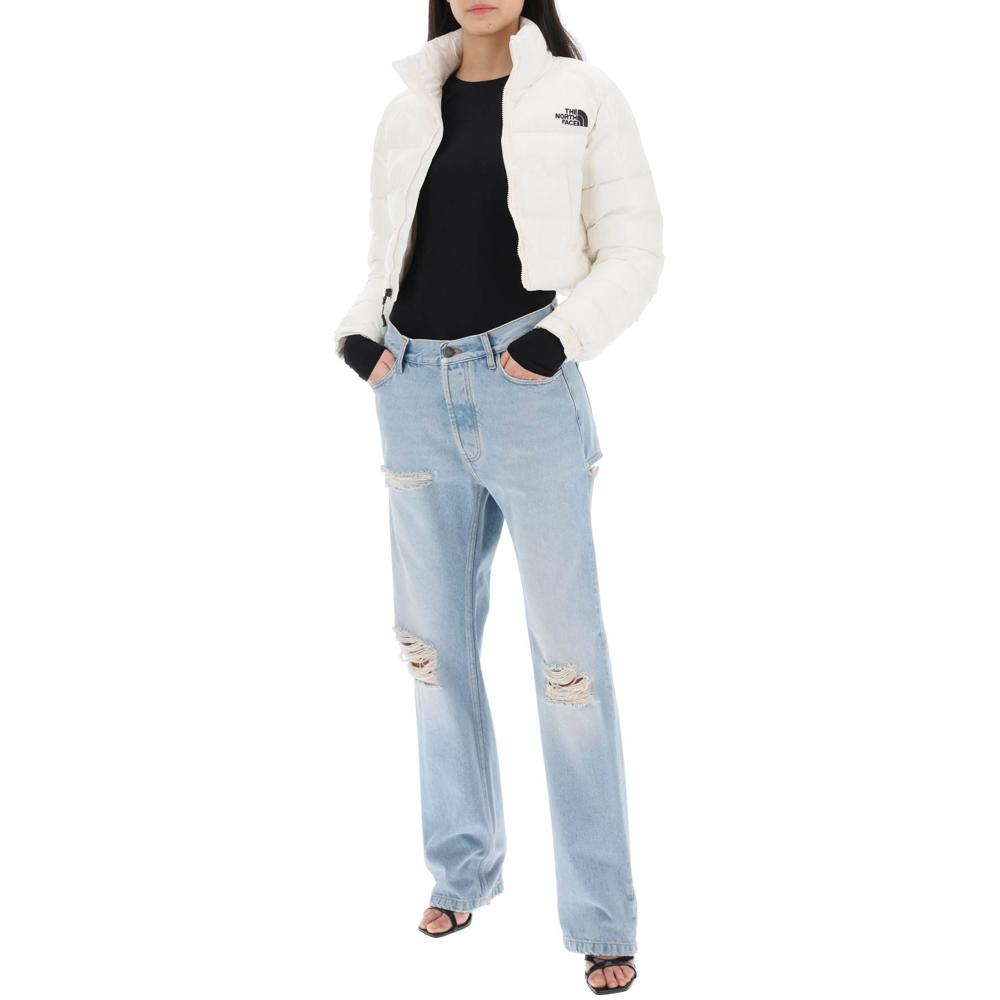 Vestes Bouffantes The North Face 'Rusta 2.0? Cropped Puffer Jacket - Blanc - Femme