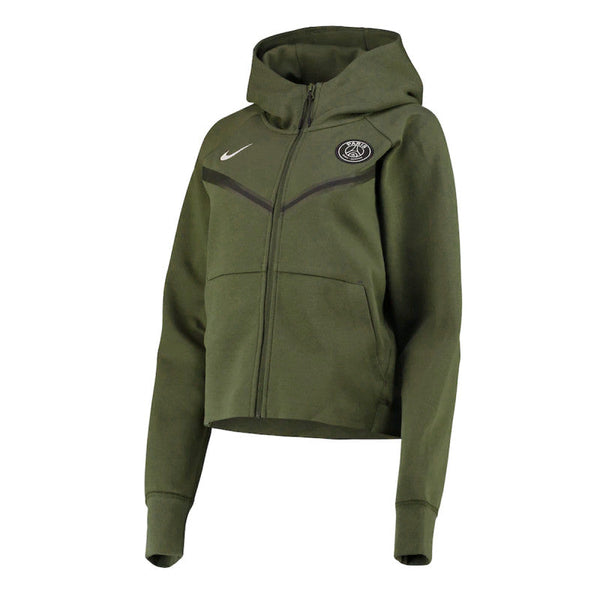 Veste De Survêtement Nike Psg Tech Fleece - Vert - Femme