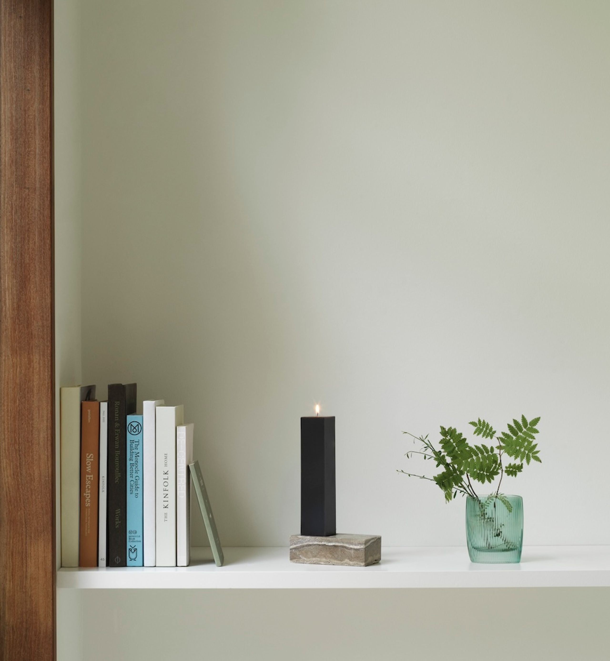 Porte-Bougie en Travertin Silver