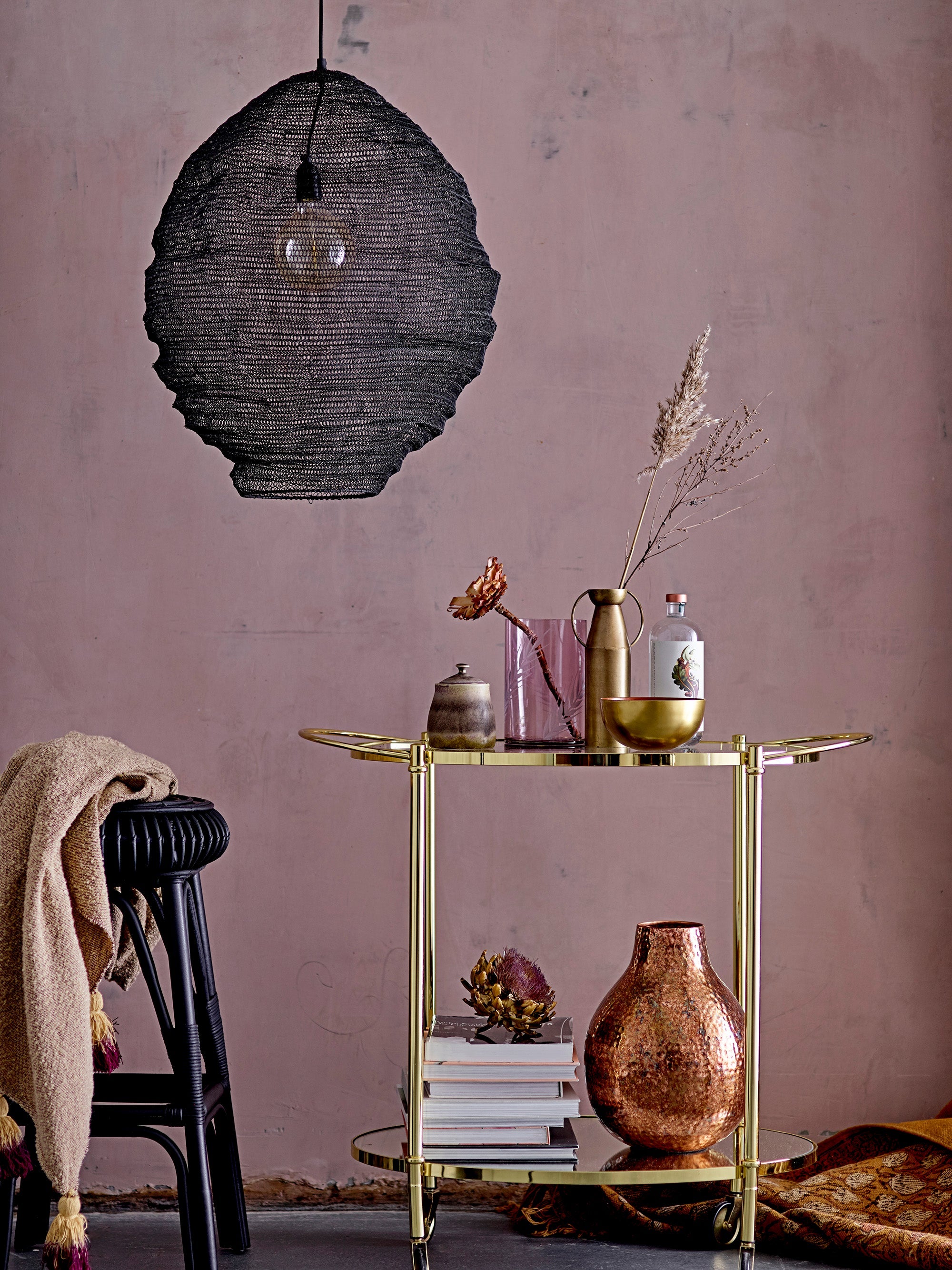 Fine - Table De Bar - Doré - Verre