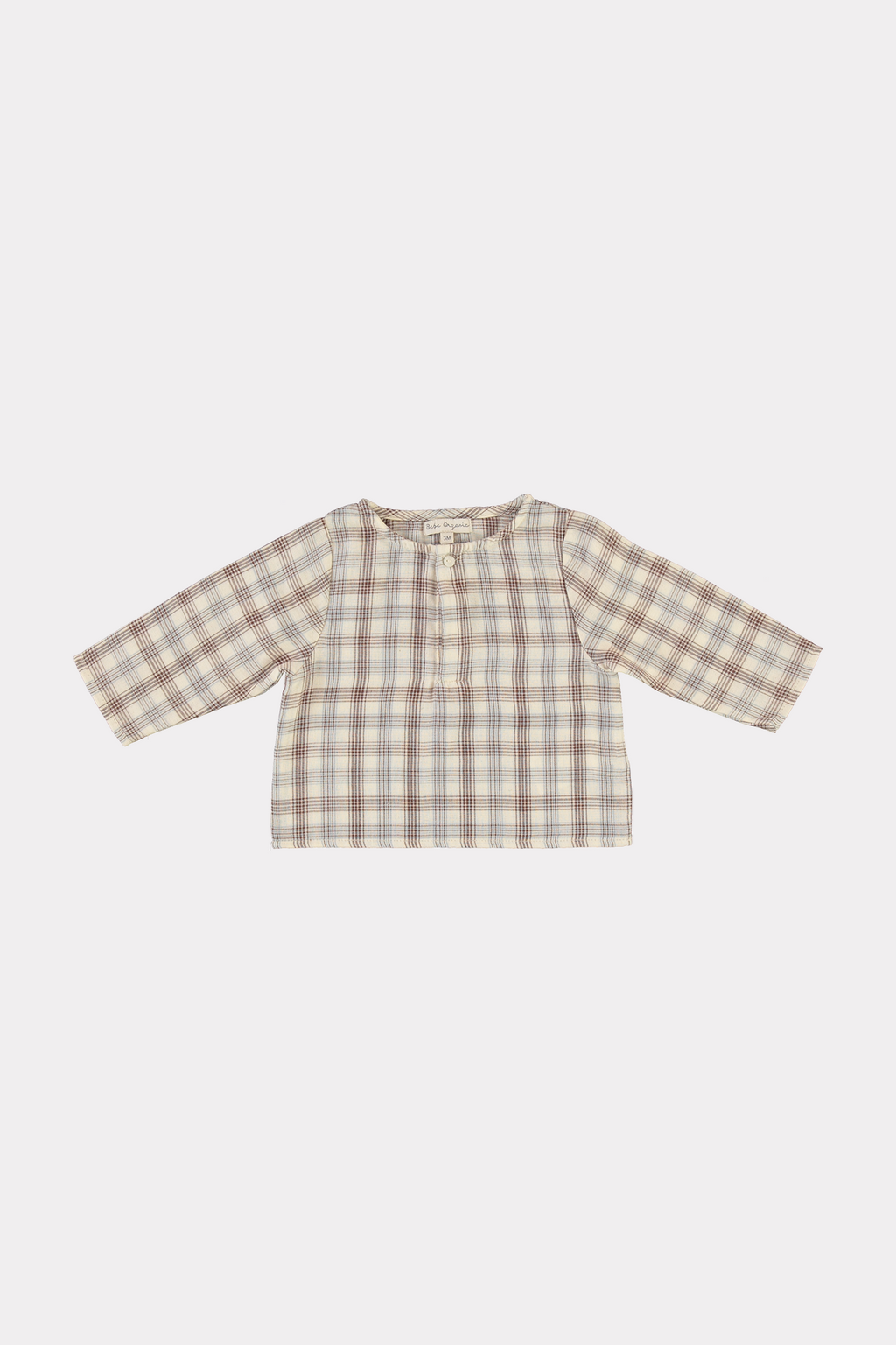 T-Shirt Bébé Oliver À Carreaux Nature - 18 Mois - Enfant