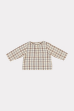 T-Shirt Bébé Oliver À Carreaux Nature - 18 Mois - Enfant