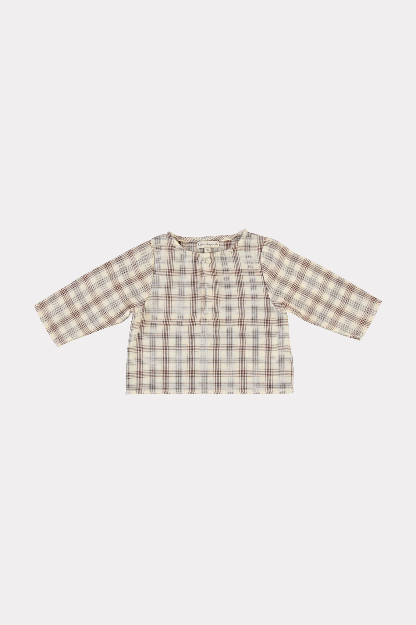T-Shirt Bébé Oliver À Carreaux Nature - 18 Mois - Enfant