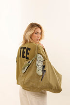 BAG ANGIE KAKI / SEQUIN NOIR - ONE TEE
