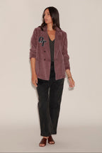 BLAZER CARRIE BURGUNDY S/M - ONE TEE
