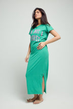 ROBE MARGARETH GREEN XS - ONE TEE