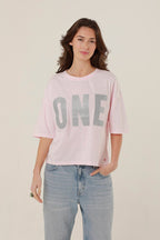 T - SHIRT ALAN LIGHT PINK XS - ONE TEE