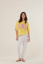 T - SHIRT ALAN YELLOW XS - ONE TEE